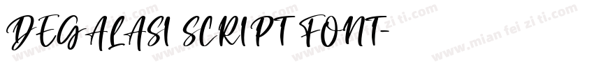 DEGALASI SCRIPT FONT字体转换